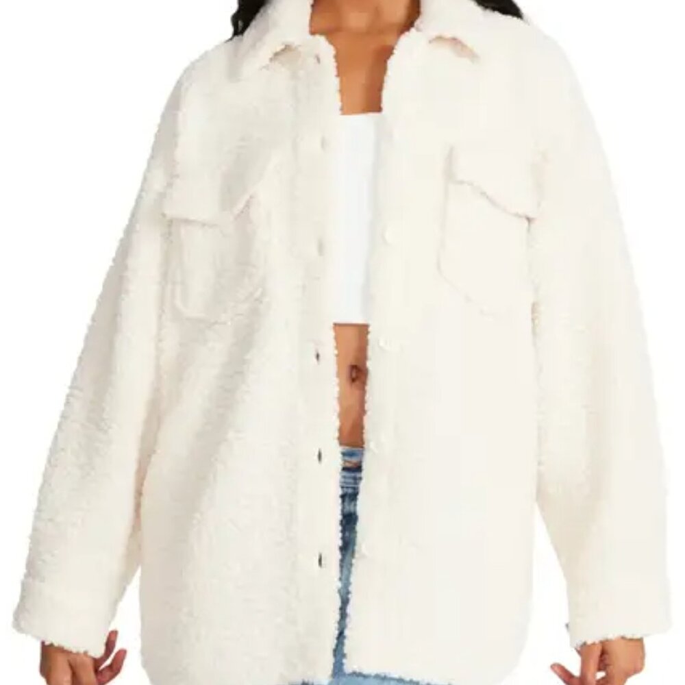Steve Madden Textured Shirt Jacket